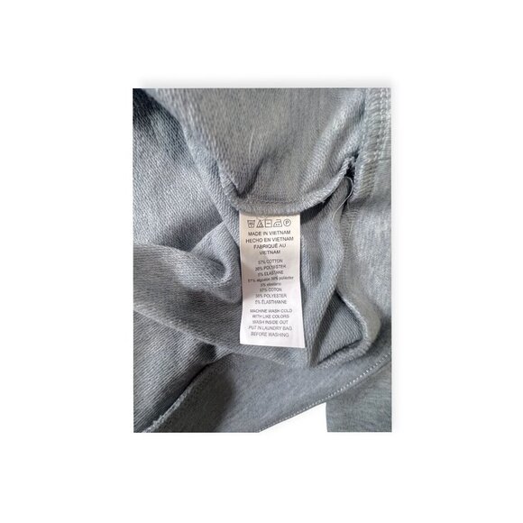 Michael Kors Blue Slub Chambray Pullover Hoodie Size L NWT - Picture 5 of 11